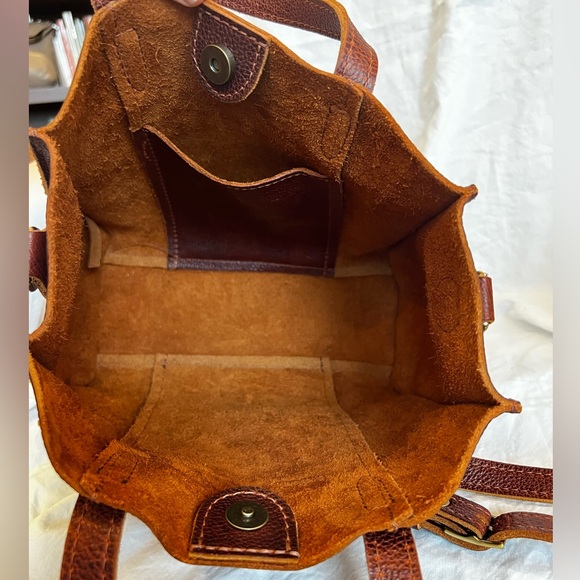 Portland Leather Goods Lola Crossbody Tote - Nutmeg - Picture 9 of 9